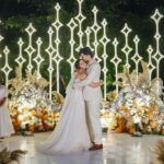 Jisma Jiji Instagram - It was at a stage that we met for the first time, not knowing that there were more stages promised together. Wedding Shot by : @sk_abhijith Wedding Stylist of jisma: @stylewithandriya @andriya_nunez Wedding Styling for Vimal: @jisma_jiji_kizhakkarakattu Wedding makeover: @rizwan_themakeupboy Events: @shufflevents Gown: @daislebridals