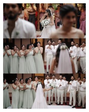 Jisma Jiji Instagram - "And, Now you see me"
Wedding Shot by : @sk_abhijith
Wedding Stylist of jisma: @stylewithandriya @andriya_nunez
Wedding Styling for Vimal: @jisma_jiji_kizhakkarakattu
Wedding makeover: @rizwan_themakeupboy
Events: @shufflevents
Gown: @daislebridals