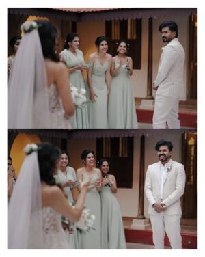 Jisma Jiji Instagram - "And, Now you see me"
Wedding Shot by : @sk_abhijith
Wedding Stylist of jisma: @stylewithandriya @andriya_nunez
Wedding Styling for Vimal: @jisma_jiji_kizhakkarakattu
Wedding makeover: @rizwan_themakeupboy
Events: @shufflevents
Gown: @daislebridals