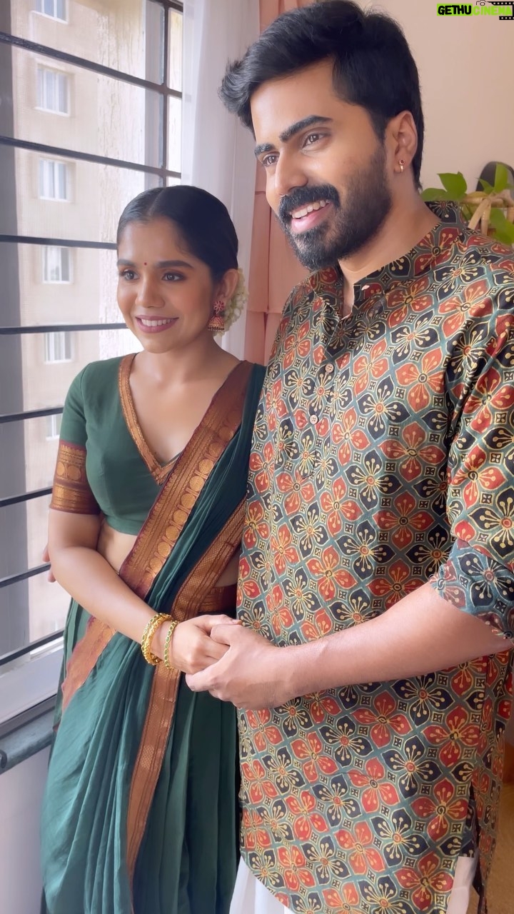Jisma Jiji Instagram - 🌟 Simply Gorgeous! ✨ Had the honor of creating a stunning makeup look for the gorgeous celebrity couple Jisma and @vimal_kumar_online 💍✨ Look who’s spreading charm with a touch of magic in her makeup! @jisma_jiji_kizhakkarakattu is absolutely radiant, embracing her beauty with grace. Her glowing complexion is enhanced with a delicate touch of eyeshadow, enhancing her eyes’ enchanting charm. With a natural lip color, she’s a true vision of effortless beauty. MUA: @gopzmeow Kochi, India