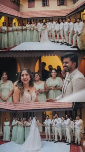 Jisma Jiji Instagram - “MAGICAL”✨ This moment can only be described as so.. the moment we turned around to see you- our eyes shined , happy tears rolled down our face and we saw the most beautiful bride ever♥️ If I could ever go back to time then this would be the exact moment I wanna relive ♥️ We love you @jisma_jiji_kizhakkarakattu ♥️ Forever right beside you