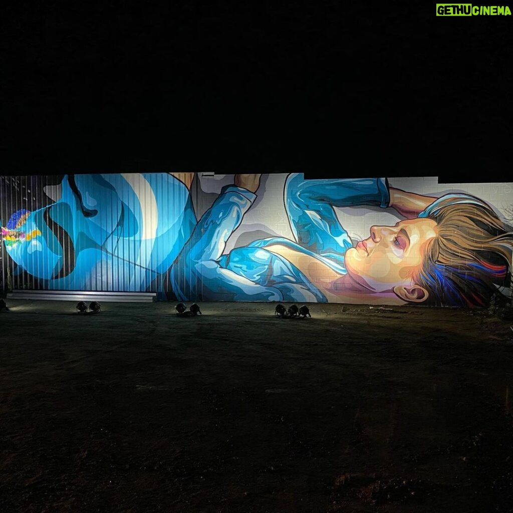 Joel Van Moore Instagram - I had a blast in Tumby bay with @colourtumbystreetart x The BIB Picture Series for @illuminateadelaide Massive thanks to all the crew involved and for such a great turn out to the event. Tumby Bay, South Australia