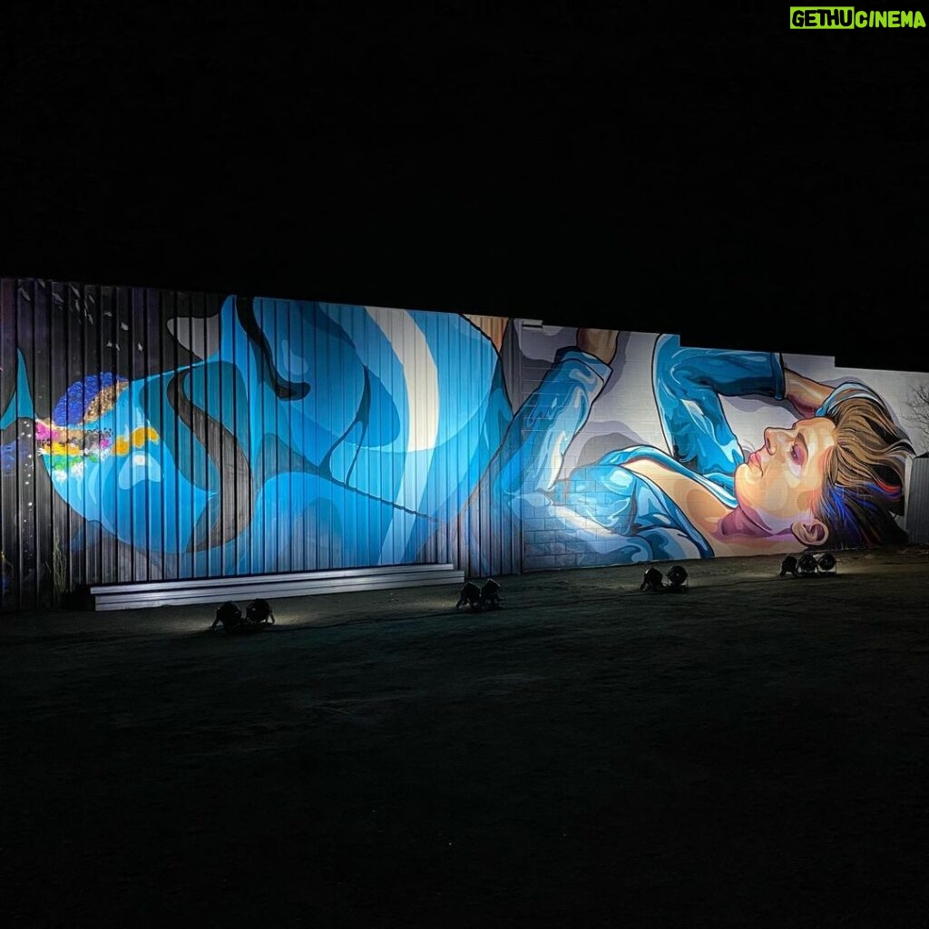 Joel Van Moore Instagram - We have brought The Big Picture to @colourtumbystreetart with @illuminateadelaide So good to see the digital works come to life alongside the existing artworks by global superstars Tumby Bay, South Australia