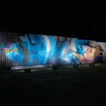 Joel Van Moore Instagram – We have brought The Big Picture to @colourtumbystreetart with @illuminateadelaide 
So good to see the digital works come to life alongside the existing artworks by global superstars Tumby Bay, South Australia