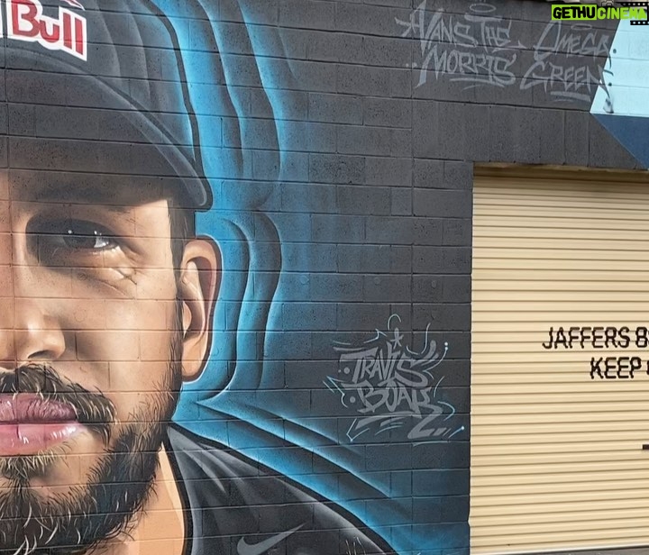 Joel Van Moore Instagram - One of the latest projects that I worked on with the talented @morris.green_art for @travisboak10 celebration of the amazing milestone of 300 games. Thanks to @redbullau for making it happen. Port Adelaide, South Australia