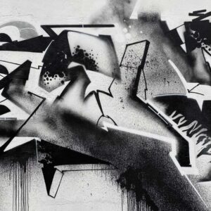 Joel Van Moore Instagram - What a way to drop heat for the 1st round of #3by4project by @allchrome 
Thanks for showing us that it only takes 2 colours to burn.

#graffiti