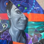 Joel Van Moore Instagram - One of the last works this year based on the work of neuroscientist Karin Nordstrom for @thebigpicturefest #thebigpicturepillars #vanstheomega #streetphotography #streetart #adelaideartist