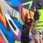 Joel Van Moore Instagram - In October I rolled over to Newcastle,NSW for @thebigpicturefest and got to paint some letters with brother Tuns @upnup_inspirations The letters are all freestyle and inspired by everything that was around me at the time. #vanstheomega #graffitiphotography #graffitiporn #tmdees F1 GM Newcastle, New South Wales