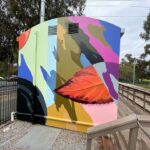 Joel Van Moore Instagram - Bringing some colour and inspiration from nature on this one from early in the year. #vanstheomega #adelaidestreetart #streetartnews #tmdees Adelaide, South Australia