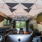 Joel Van Moore Instagram – When I’m not painting,taking care of my fam, producing festivals or making products. Sometimes I get the chance to design amazing spaces like this for @hilltophoods “The NEST” brings the inside out and contains a lot of intricate geometry to keep the creativity flowing

#vanstheomega #studiodesign #recordingstudio #architecture #geometry Adelaide, South Australia