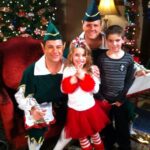 Joelle Better Instagram - TBT to filming a super fun Christmas Episode on Jimmy Kimmel with my brother ❤️💚