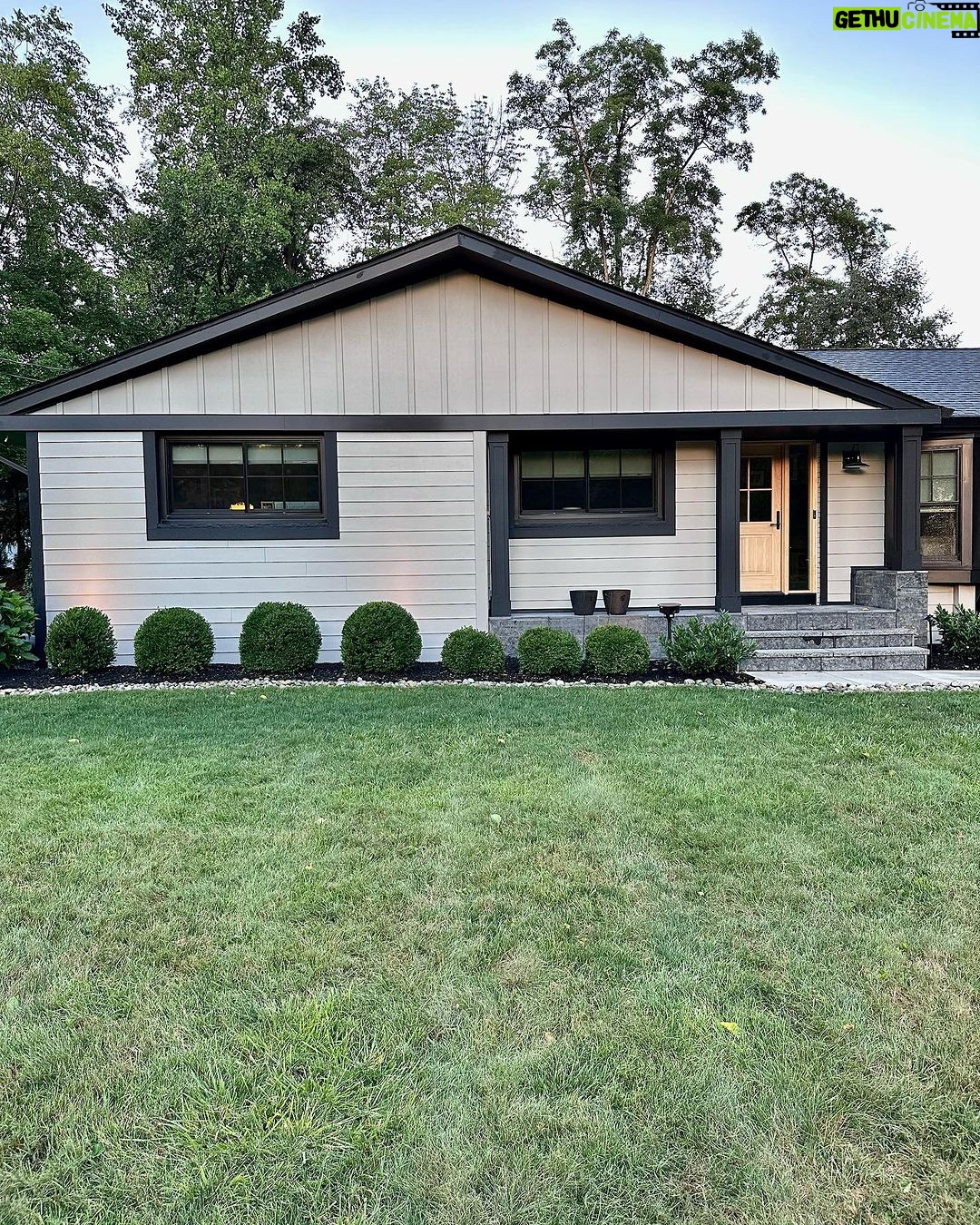 John Colaneri Instagram - The transformation of the exterior over the past couple years has been very dramatic at our home. Now we have a material that looks incredible and has little to no maintenance. I wanted to extend the earth tones from the inside of the home decor to the outside. We are so happy with @jameshardie #magnolia line of colors and products. I promise no more projects until we do an addition LOL. Let’s see if that happens. 👉🏻Swipe over to see the After to Before. 👉🏻Main siding color is Stone Paver 👉🏻All trim and soffits is Jet Black #exteriordesign #curbappeal #designideas #designinspiration #designgoals #rennovation @woodhavenlumber for all materials supplied