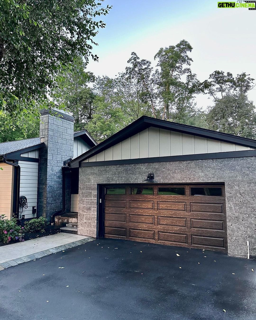 John Colaneri Instagram - The transformation of the exterior over the past couple years has been very dramatic at our home. Now we have a material that looks incredible and has little to no maintenance. I wanted to extend the earth tones from the inside of the home decor to the outside. We are so happy with @jameshardie #magnolia line of colors and products. I promise no more projects until we do an addition LOL. Let’s see if that happens. 👉🏻Swipe over to see the After to Before. 👉🏻Main siding color is Stone Paver 👉🏻All trim and soffits is Jet Black #exteriordesign #curbappeal #designideas #designinspiration #designgoals #rennovation @woodhavenlumber for all materials supplied