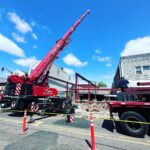 John Colaneri Instagram - #craneday @patelbrothers in #jerseycity. Roof steel and front steel pieces are being loaded in and installed. One step closer to our roof and closing in the building. Huge progress! #njbuilder #jerseycitynj