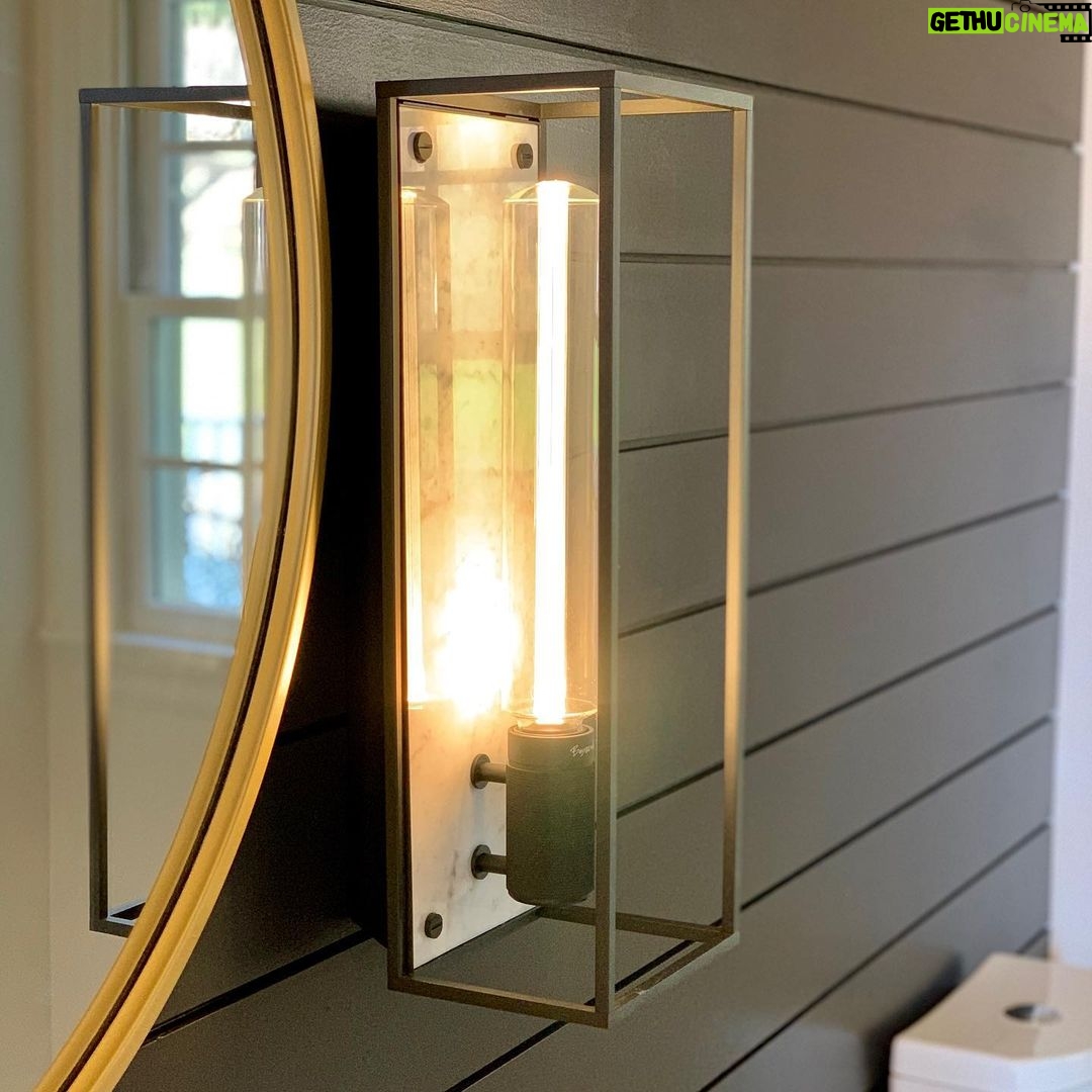 John Colaneri Instagram - #bathroomremodel dreams! Even the smallest bathroom can have big #design power. Lights by @busterandpunch Trim by @windsorone Tile by @walkerzanger Vanity by @furnitureguild #bathroomdesign #bathroomdecor #design #designgoals #designinspiration