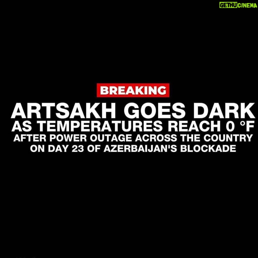 John Dolmayan Instagram - We know exactly what Azerbaijans goal is , the obliteration of every Armenian in Artsakh . These animals have cut off gas and now power when they knew the world would not care as we would all be preoccupied by the holidays. This is not an army against an army , these are woman and children and the elderly they are freezing and starving to death. Our focus is elsewhere so they attack the weakest among us , don’t stay silent ! Only an international outcry will stop this. 🇦🇲