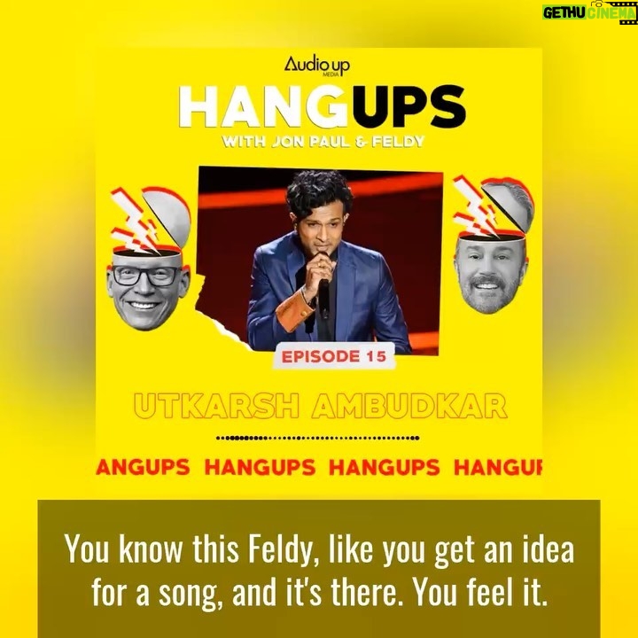 John Feldmann Instagram - So stoked to have my friend @utktheinc on the #hangups podcast. He’s an amazing singer/comedian/writer/actor and Here In Your Bedroom is his favorite song. Love this man. Link in bio.