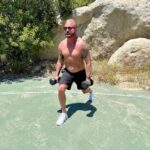 John Feldmann Instagram - When I was a kid I hated sports. Always the last guy to be picked on the team. I had my jaw broken by the quarterback of my high school football team. I played the clarinet and I was OBSESSED with punk rock. I moved to Los Angeles in 1988 and I found my people. Weirdos and freaks. Then I found Fishbone and the Red Hot Chili Peppers. I realized that music could also be an athletic event. I started working out when I was 21. I’m 54 now and have never been in better shape. I know now that working out is a lifestyle. It combats my anxiety, my depression, and is part of my overall mental health plan. Every morning I pray to my HP, take a cold plunge, and say “I LOVE MY LIFE” as loud as I can whether I believe it or not. It works. It really does. Never give up on yourself! I’m so glad I didn’t… Thank you @amy_feldmann and @dr_cp for taking these pics of me today during my morning workout regime. Thank you @glennholmesla for pushing me to be the best version of myself. Calabasas, California