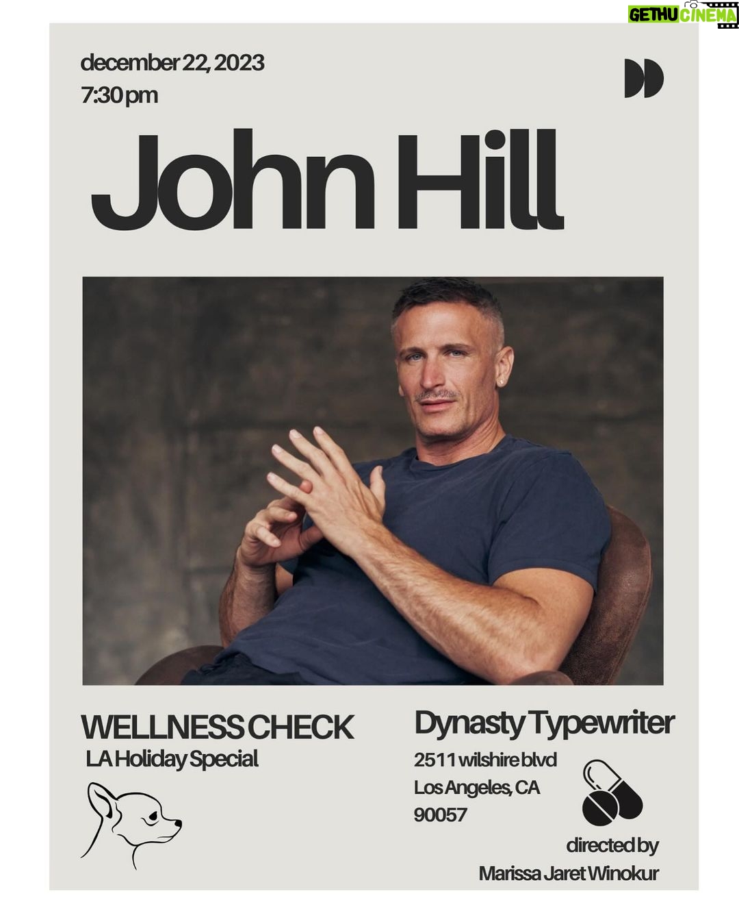 John Hill Instagram - Gonna end the year of shows with a hometown moment in LA at @dynastytypewriter 12/22. But two more shows in NY before then 11/11 and 12/14 get ur tix now Los Angeles, California