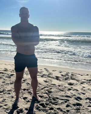 John Hill Instagram - I’m trying to think of a cute caption while my dog poops anyway happy new year from the beach