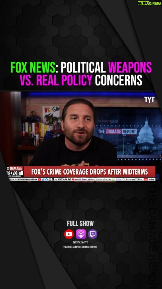 John Iadarola Instagram - The Biased Nature Of Fox News And How They Report Crime #fyp #foryou #foryoupage #tyt #politics #government #cenkuygur #anakasparian #johniadarola #damagereport #damagereporttyt #tdr #tdrtyt #news #policy #concerns #agenda #biased #selective #crime #reporting