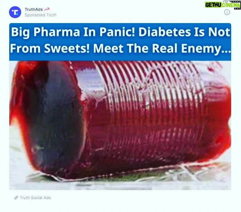 John Iadarola Instagram - Nice to meet you... Cranberry sauce? Wtf is up with Truth Social ads?