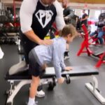 Johnathon Schaech Instagram - Camden showing pops @johnschaech and @mikeohearn how to start right and young The future
