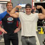 Johnathon Schaech Instagram - Fun off the set of the new TV 📺 show “ Blue Ridge “ staring @johnschaech 🐺⚔️❤️ You all know we had to get some workouts in while filming the show.. no days off 🤷🏼‍♂️ Well, I have some more great news I got to be part of Johnathon’s new campaign on dyslexia I think this is amazing !! It was going to help so many kids overcome and succeed If you did not know, both Johnathon and I have struggled with dyslexia throughout our lives, and we both believe that it’s helped us to succeed and be more committed to the effort, and we will never give up. We want to share the story with those kids that may be having those kind of questions North Carolina