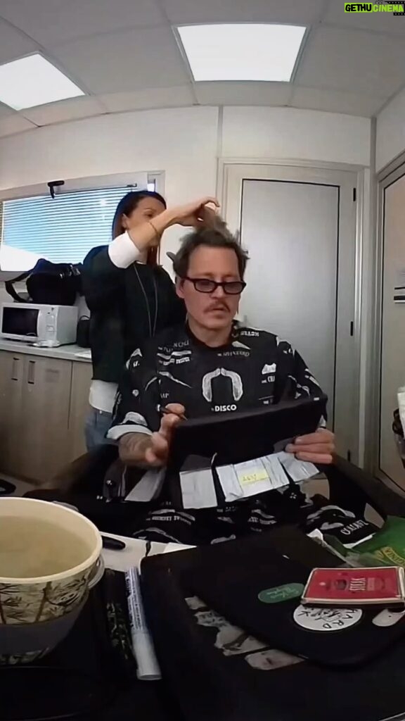 Johnny Depp Instagram - In the make-up trailer on ‘Minamata’, now on Digital & DVD in North America