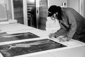 Johnny Depp Instagram - Signing each piece with love & appreciation for all of you… Your support for The Bunnyman - a benevolent and fiercely loyal being - means the world…
Eternally, JD X.

photo: @nyman_photography
