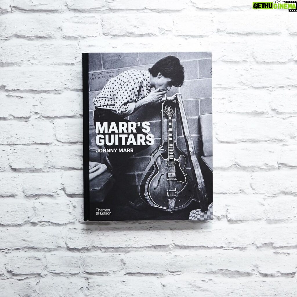 Johnny Marr Instagram - After selling out due to overwhelming demand, ‘Marr’s Guitars’ is now back in stock and available while supplies last. Head to the link in our profile to get your copy now 🔗 Tracing Marr’s career from his teenage years to his recent work on the Bond soundtrack, this unmissable book showcases the most significant of Marr’s superb collection of guitars, revealing through them the evolution of his iconic sound and style of playing. @johnnymarrgram