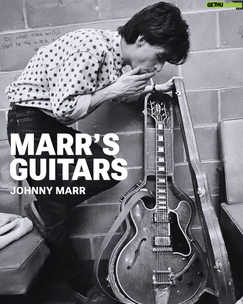 Johnny Marr Instagram - Out today. My beautiful book about my guitars and my life with them. Thanks to everyone involved.