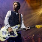 Johnny Marr Instagram - Love and thanks to everyone at the orchestra show. Historic night being the first band to perform at the Aviva. Pic Mike Gray @factory_international