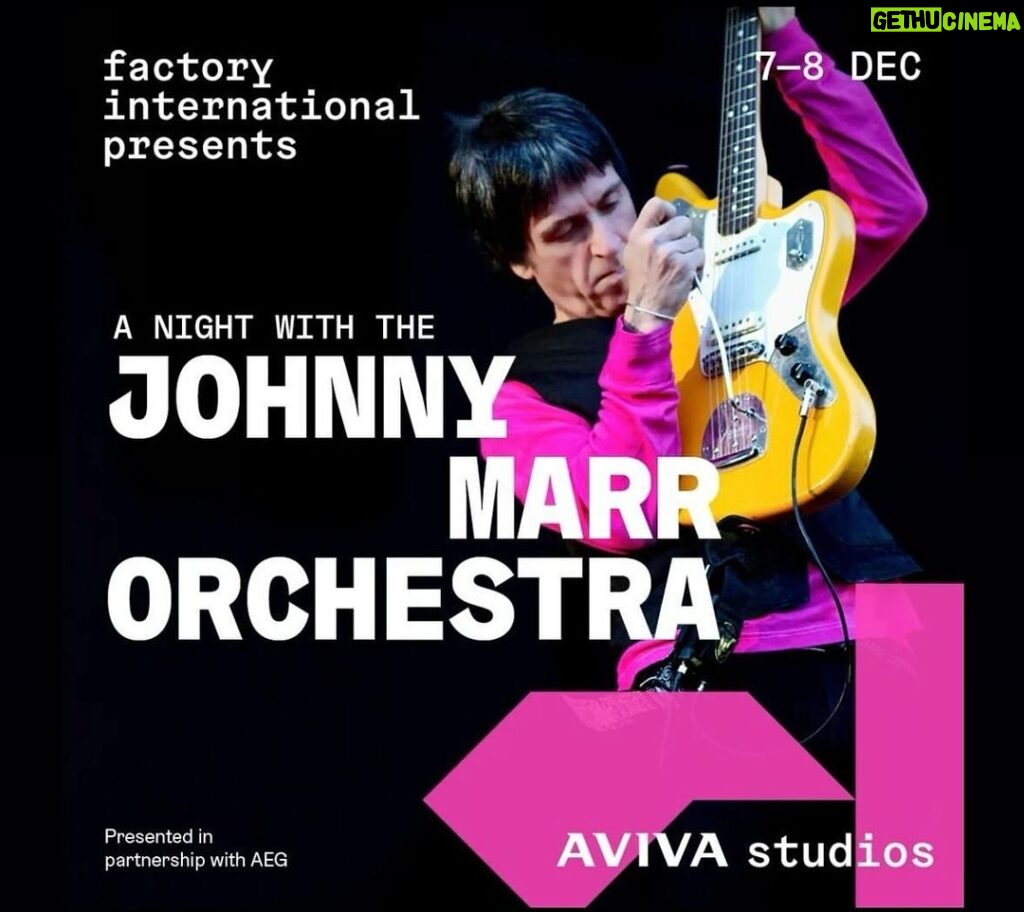 Johnny Marr Instagram - On stage with the orchestra tonight 9.00pm. Doors 7.00pm.