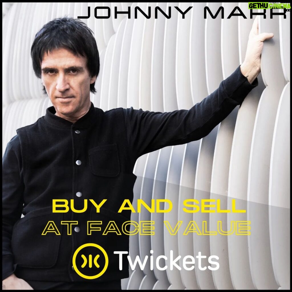 Johnny Marr Instagram - I’m pleased to announce that I’ve teamed up with @twickets so you can buy and sell spare tickets for the 'Spirit Power' Tour at no more than face value. Visit johnnymarr.twickets.live for more information.