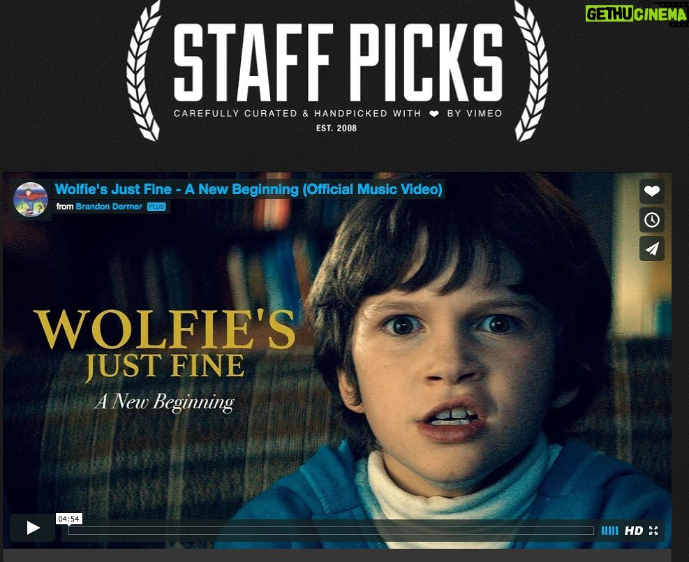 Jon Lajoie Instagram - Thank you @vimeo for choosing "A New Beginning" as one of your Staff Picks! I think that means Jason will spare you guys.