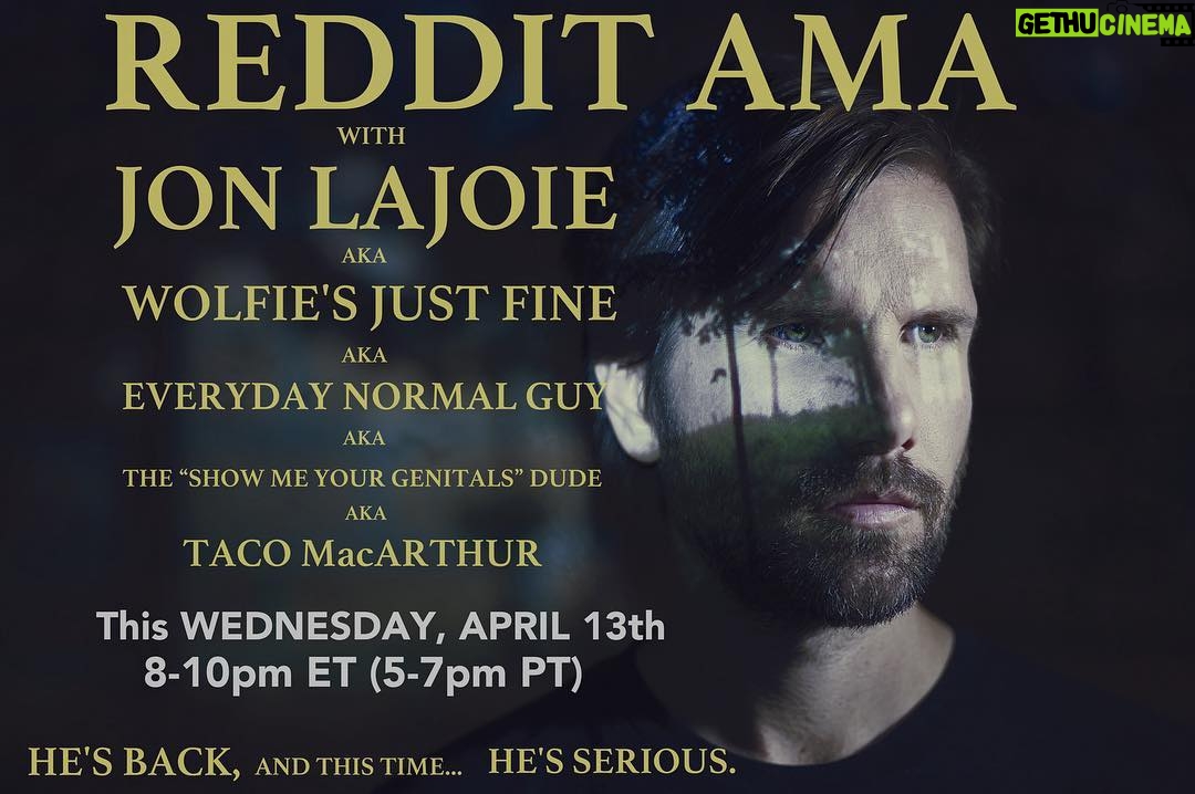 Jon Lajoie Instagram - Reddit AMA this Wednesday! See you there.