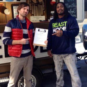 Jon Lajoie Instagram - Congrats on a really incredible, beastly career, @beastmode.  It is a sad day for football, but a great day for TacoCorp. When are you going to announce that you're coming aboard full-time?