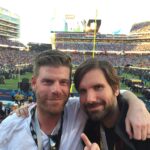 Jon Lajoie Instagram - Brothers hanging at the football thing.