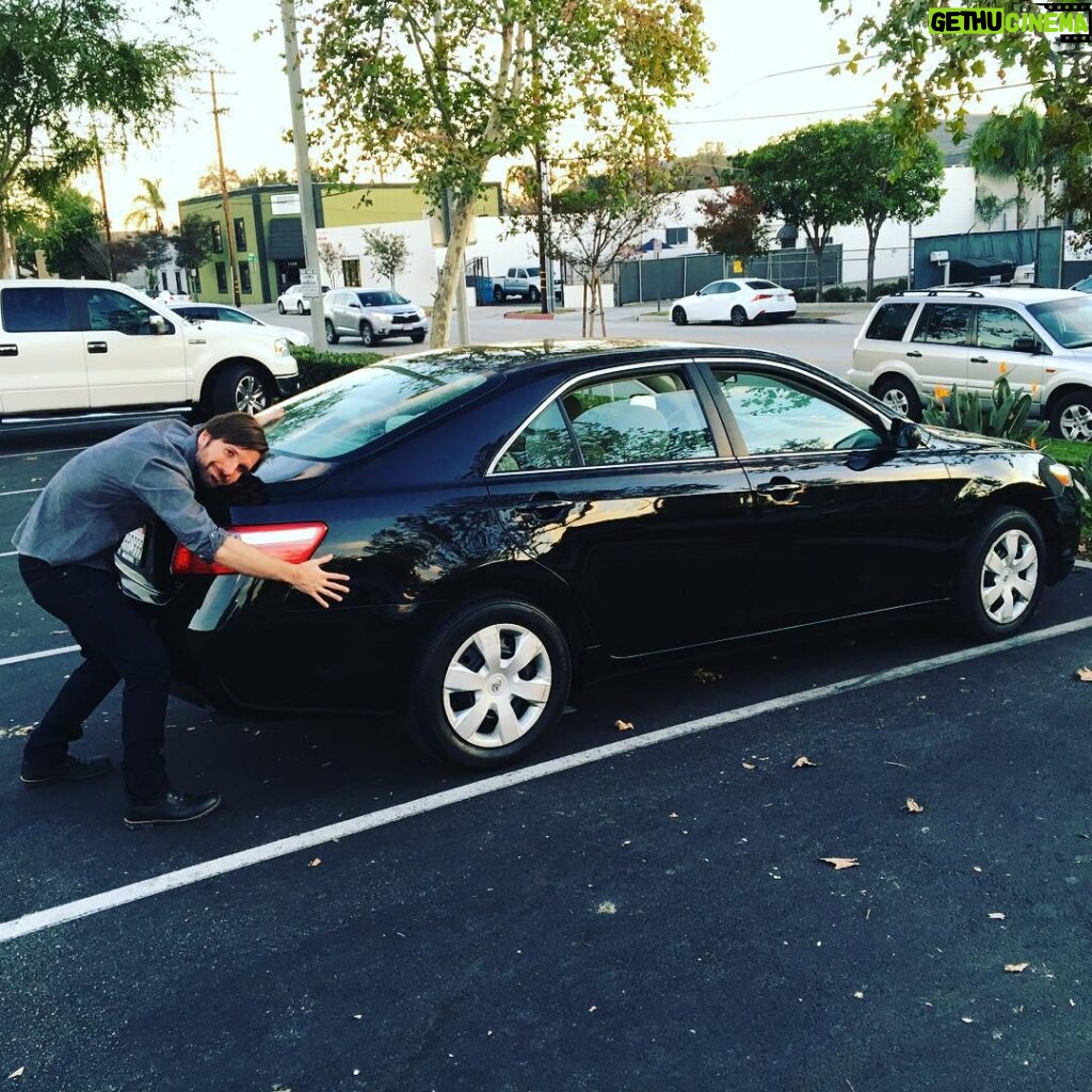 Jon Lajoie Instagram - I'm finally saying goodbye to my 09 Camry. She's been with me since I moved to LA. I'm going to miss you, old friend. (It only looks like I'm humping her in this photo. That only happened once and I was drunk).