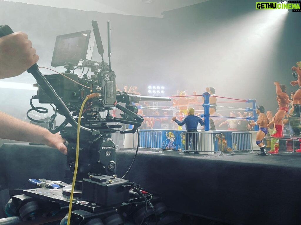 Jon Lajoie Instagram - Making the music video for “Hulk Hogan Slammed Andre the Giant” was a magical experience, and really brought out the child-like joy in all of us. The video is as special as it is because of the following people: @justinslademcclain There is no video without Justin Slade McClain (Or there’d be a really bad one shot on my iPhone on my back porch). He not only co-directed it with me, but was the DP, production designer, camera operator… Basically, he did all the beautiful work you see, and I got to say “Maybe the shot should be a little wider here?” once in a while. He was my creative partner in this, or more accurately, I was his creative partner. He did the filmmaking equivalent of lifting a 520 lbs giant and slamming him. @marquesvmallare AC extraordinaire brought his A game into the ring, and a contagious lightness of spirit that brought laughter and smiles on set even when the match wasn’t going our way. @cjmorarocks Art Department / Puppeteer who not only controlled the chaos of everything you see on screen, but was one of two puppeteers who breathed life and humanity into these motionless vintage LJN rubber wrestlers. @walleyewilds was our wonderful gaffer who lit these wrestlers gorgeously, and was also the second puppeteer responsible bringing humanity to 35 year old hunks of rubber. @dunphy7 Our editor who turned 6 hours of footage into a nuanced, gentle 4-minute emotional journey into the past. @midnightdogs for bringing the 80s VHS vibe to our fam footage @rkmstudios_color for once again giving our footage a glorious, nuanced cinematic beauty that gives everyone the impression that we had the budget of a Spielberg movie. Last but not least, the heart of the video, the boys and grandma. It was an honor, and such an incredibly beautiful and emotionally layered experience to recreate a moment from my childhood with my family. There were 3 generations of Lajoies involved! My nephews played the role of the “the boys” and my mother played “Grandma.” My brother Jer and my sister-in-law Mel were on set as well. And the classic LJN figures and the championship belt were from my older brother Jason’s collection. Peak life/creative experience ❤️