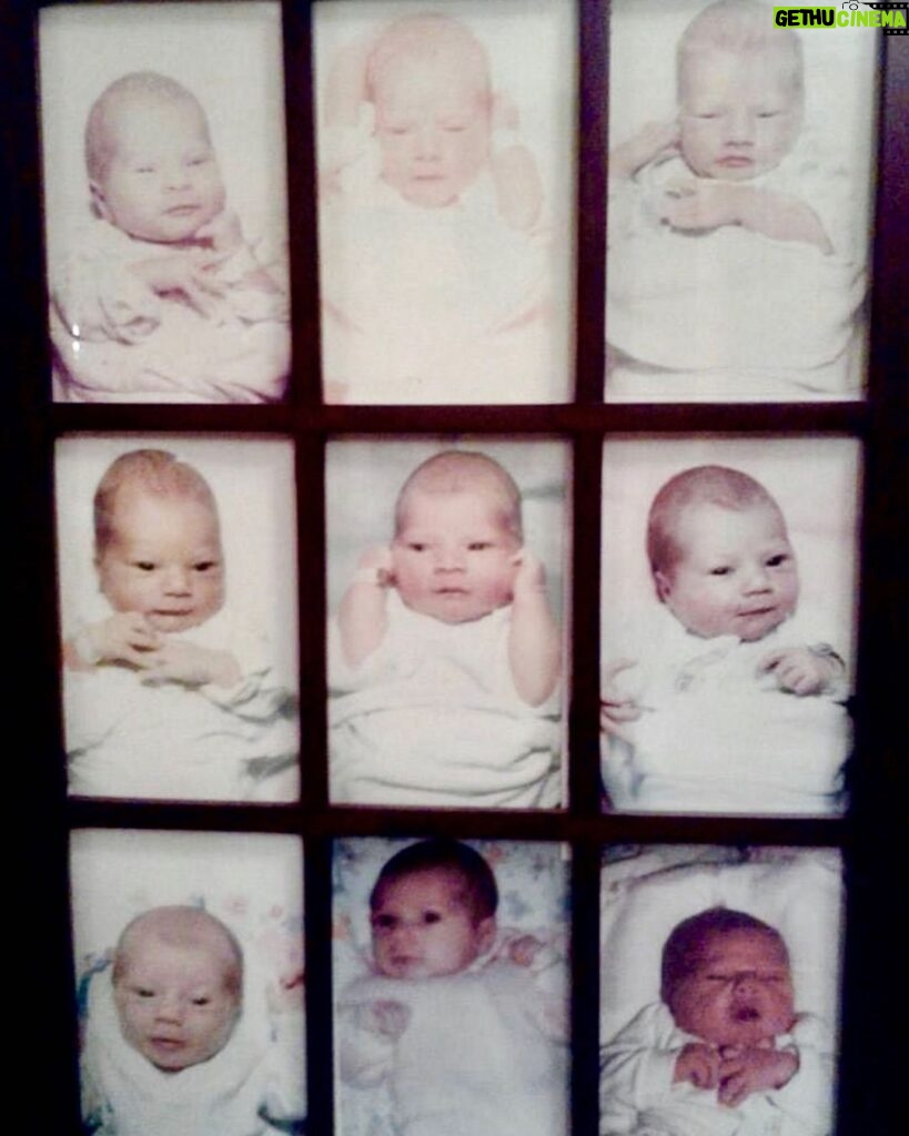 Jon Lajoie Instagram - I’m a day late for #nationalsiblingday, but here are the baby pics of all nine Lajoie siblings (I’m on the top right). I’m so incredibly grateful to have landed on this planet surrounded by such beautiful, loving, and kind people. Also, I’m really sorry for all the terror I unleashed on a lot of you during my terrible teens! I love you, I’m so proud of you all, and I’m so happy we have each other. Also, shoutout to my parents for how the f$&k did you raise nine kids are you insane!!? Love you all so much. Montreal Canada