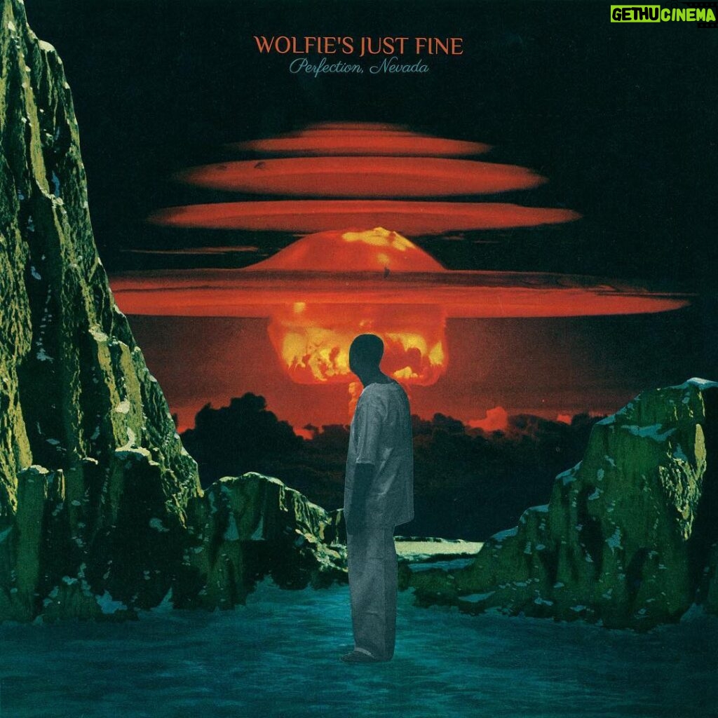 Jon Lajoie Instagram - The album art for my new Wolfie EP is a hauntingly gorgeous piece called “The World Was Beautiful On Fire” by the great Seattle-based collage artist @jessetreececollage. He’s the brilliant man behind the cover art for my first album as well. Thank you Jesse!