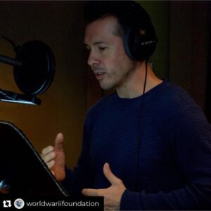 Jon Seda Instagram - It was an honor & a pleasure to be part of this! @worldwariifoundation -  Jon Seda did a tremendous job narrating our new film "1st to Fight: Pacific War #Marines “ today in #Chicago . What a great guy and actor! Thanks so much, @jonseda