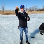 Jon Seda Instagram – Small, smaller, tiny and teeny tiny…ice fishing! #mcgrawwildlifefoundation #mcgrawwildlife