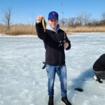 Jon Seda Instagram - Small, smaller, tiny and teeny tiny...ice fishing! #mcgrawwildlifefoundation #mcgrawwildlife
