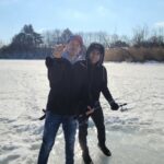 Jon Seda Instagram - Small, smaller, tiny and teeny tiny...ice fishing! #mcgrawwildlifefoundation #mcgrawwildlife