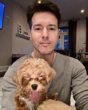 Jon Seda Instagram - She completes me… #nationaldogday #fun #fyp #happy #maltipoo #onechicago #love #instalike #instagood