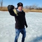 Jon Seda Instagram - Small, smaller, tiny and teeny tiny...ice fishing! #mcgrawwildlifefoundation #mcgrawwildlife