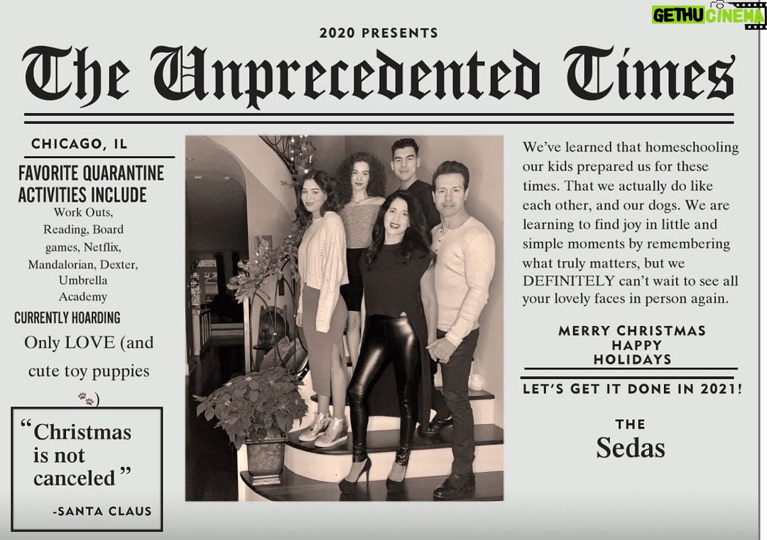 Jon Seda - 12.5K Likes - From my family to yours.. Merry Christmas & Happy Holidays to all!